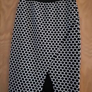 Bobeau Black and White Skirt